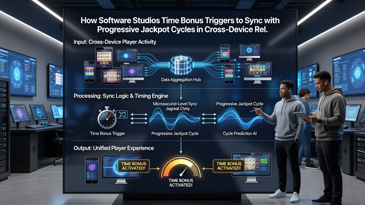 Cross-device testing setup showing synchronized jackpot displays on mobile and desktop interfaces